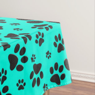 Nappe Poches de chien noir et blanc Pointe Polka sur cya