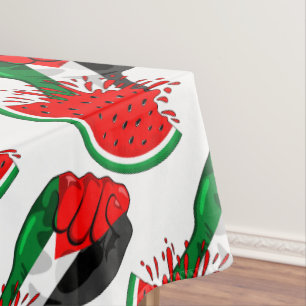 Nappe Poing de résistance palestinienne sur le symbole d