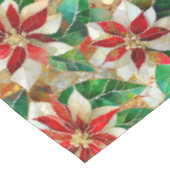 Nappe Poinsétée rouge or (Angle)