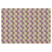 Nappe Poinsettias de Noël blanc or violet rose (Devant (Horizontal))