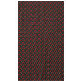 Nappe Poinsettias rouges sur le noir (Devant)