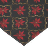 Nappe Poinsettias rouges sur le noir (Angle)
