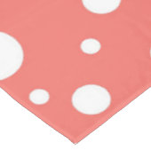 Nappe Point Polka de corail (Angle)