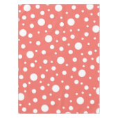 Nappe Point Polka de corail (Devant)