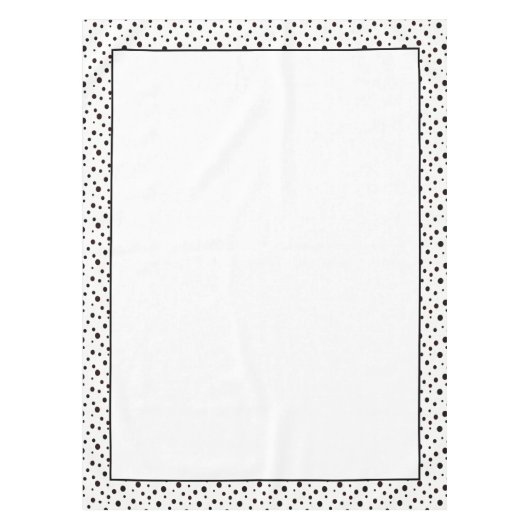 Nappe Point Polka noir et blanc (Devant)