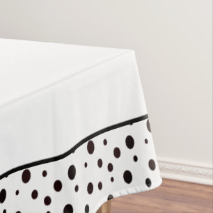 Nappe Point Polka noir et blanc