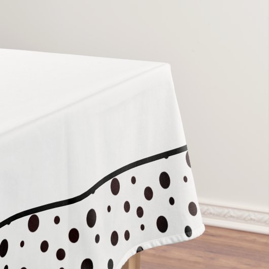 Nappe Point Polka noir et blanc (In Situ)