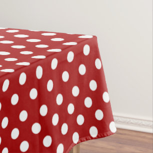 Nappe Pointe blanc rouge