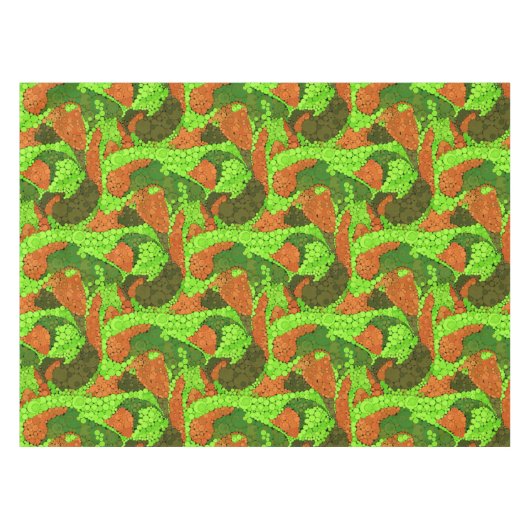 Nappe pointillisme sans couture cercles peints à la main (Devant (Horizontal))