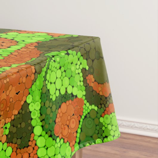 Nappe pointillisme sans couture cercles peints à la main (In Situ)