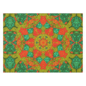 Nappe pointillisme sans couture cercles peints à la main (Devant (Horizontal))