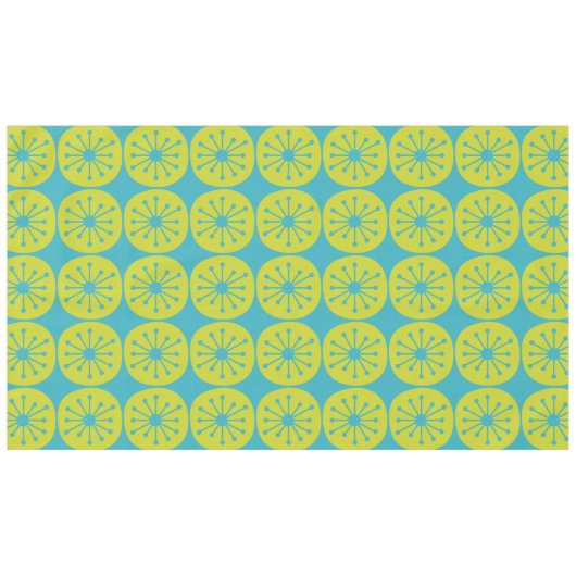 Nappe Points atomiques modernes du milieu du siècle Turq (Devant (Horizontal))