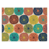 Nappe Points atomiques Motif moderne du milieu du siècle (Devant (Horizontal))