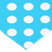 Nappe Points blancs sur fond bleu électrique (Angle)