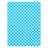 Nappe Points blancs sur fond bleu électrique (Devant)