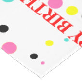 Nappe Points colorés joyeux anniversaire (Angle)