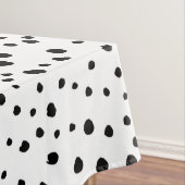 Nappe Points dalmatiens, Points dalmatiens, Noir et Blan (In Situ)