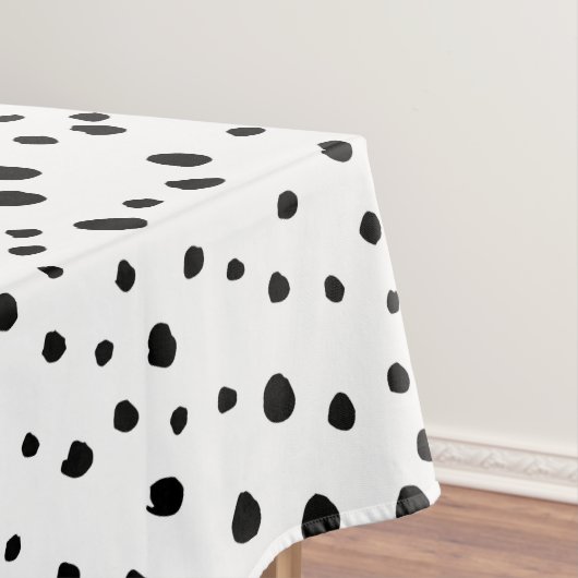 Nappe Points dalmatiens, Points dalmatiens, Noir et Blan (In Situ)