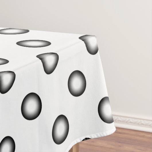 Nappe Points dégradés noir & blanc + votre dos. & idée (In Situ)