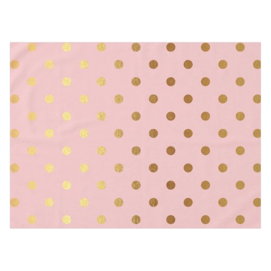 Nappe Points d'or sur fond rose (Devant (Horizontal))