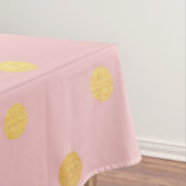 Nappe Points d'or sur fond rose (In Situ)
