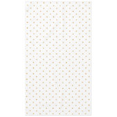 Nappe Points dorés élégants sur fond blanc (Devant)