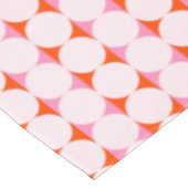Nappe Points et rayures ludiques - rouge et rose (Angle)