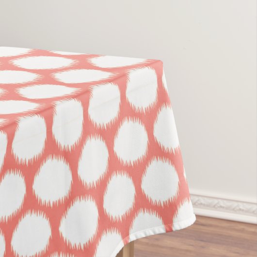 Nappe Points Ikat des humeurs asiatiques saumons (In Situ)