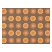 Nappe Points MiSiècle Rétro Brûlés Orange (Devant (Horizontal))