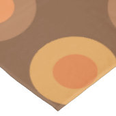 Nappe Points MiSiècle Rétro Brûlés Orange (Angle)