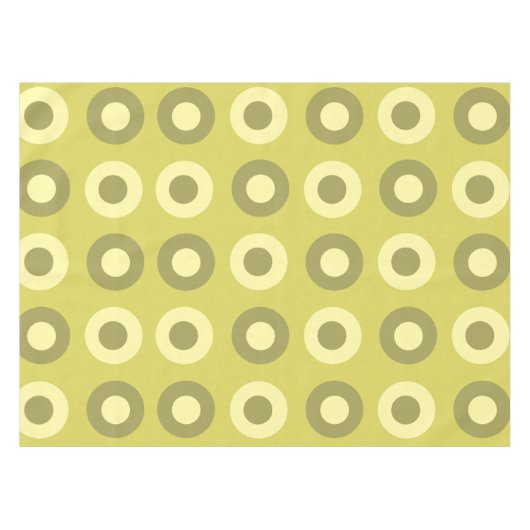 Nappe Points MiSiècle Rétro Chartreuse (Devant (Horizontal))