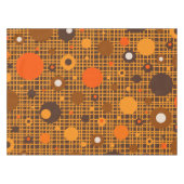 Nappe Points modernes du milieu du siècle Motif Orange B (Devant (Horizontal))