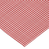 Nappe Points Motif graphique horizontal Rouge Blanc blan (Angle)