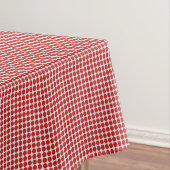 Nappe Points Motif graphique horizontal Rouge Blanc blan (In Situ)