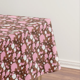 Nappe Points napolitains 3-Brown m-52x70 COTON TABLECLOT