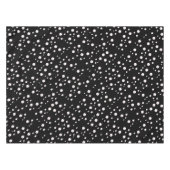 Nappe Points noirs et blancs chic | Élégant modèle (Devant (Horizontal))