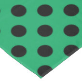 Nappe Points noirs sur fond vert frais (Angle)