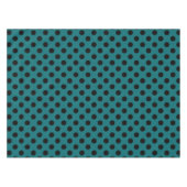 Nappe Points noirs sur sarcelle (Devant (Horizontal))