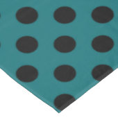Nappe Points noirs sur sarcelle (Angle)