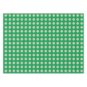 Nappe Points orange/blanc sur vert (Devant (Horizontal))