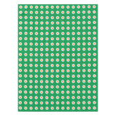 Nappe Points orange/blanc sur vert (Devant)