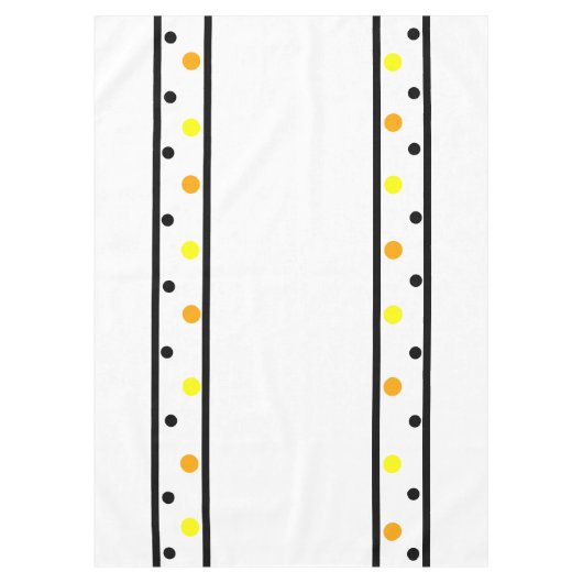 Nappe Points oranges jaunes (Devant)