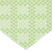 Nappe Points verts plats et Motif ovale (Angle)
