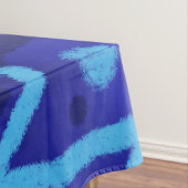 Nappe Points Zig Zag Bleus Motif Funky (In Situ)
