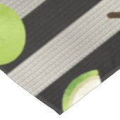 Nappe Poire Moderne Rayures Noires et Blanches (Angle)