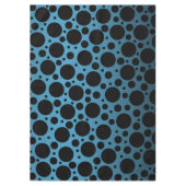 Nappe Pois aléatoires - Peacock bleu à noir dégradé (Devant)