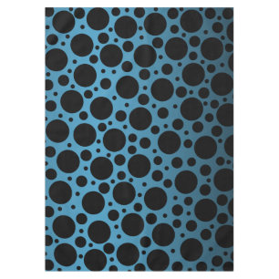 Nappe Pois aléatoires - Peacock bleu à noir dégradé