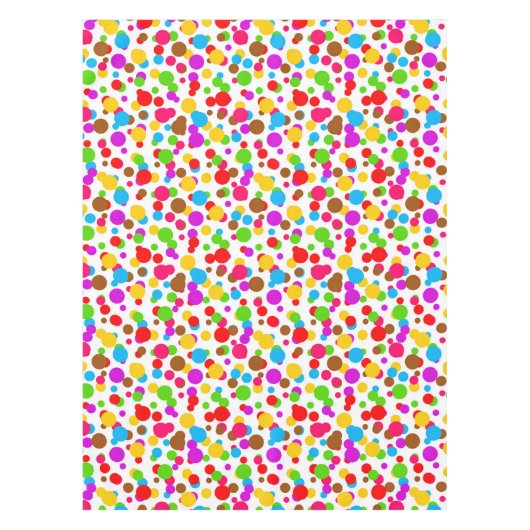 Nappe Pois Arrière - plans blancs colorés (Devant)