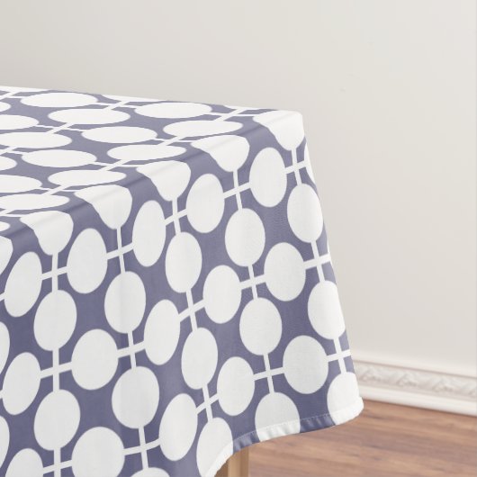 Nappe pois blanc gris et motif (In Situ)