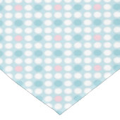 Nappe Pois blanc rose bleu rétro (Angle)